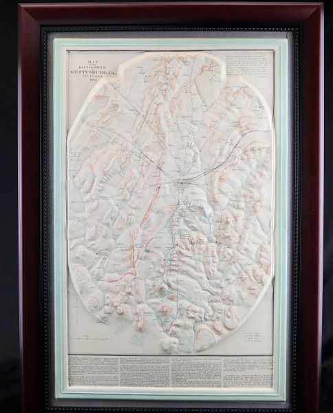 Relief Map of Gettysburg / Sold