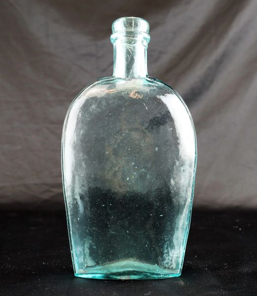 Civil War Aqua Pint Flask / Sold