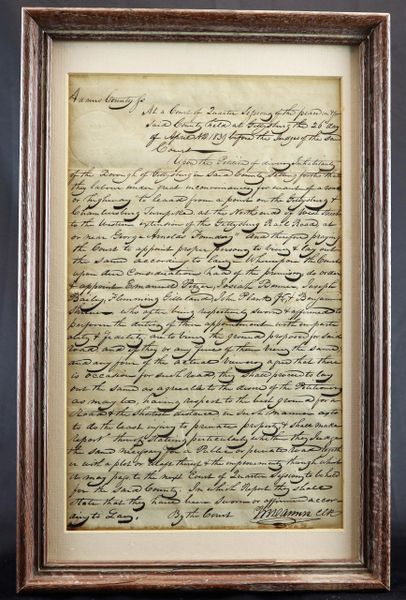 Gettysburg Court Document / Sold
