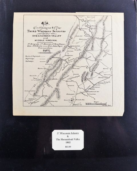 3rd Wisconsin Infantry & The Shenandoah Valley 1862 / SOLD