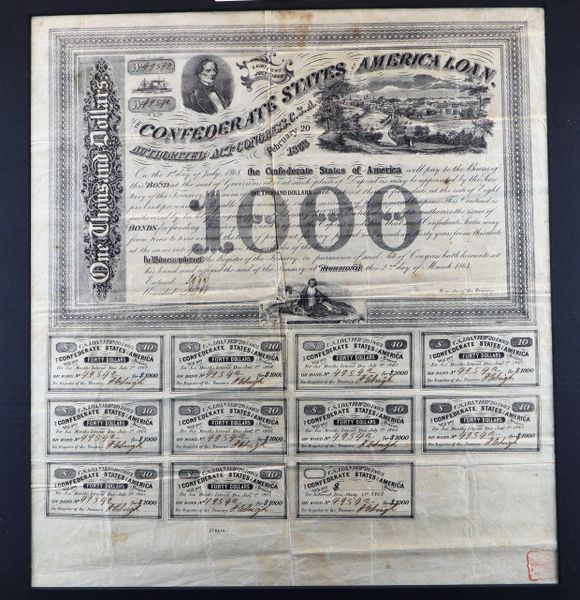 Confederate Bond / SOLD