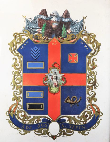 Soldier's Escutcheon 42nd Mass and 60th Mass. Infantry