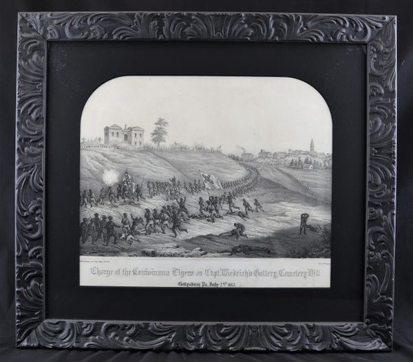 Charge of the Louisiana Tigers on Captain Wiedrich's Battery Cemetery Hill / SOLD