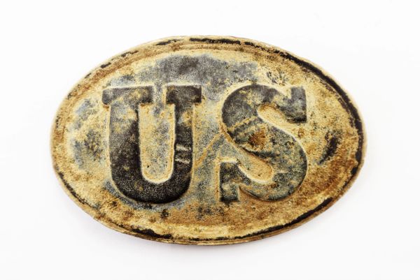 Excavated U.S. Cartridge Box Plate / SOLD