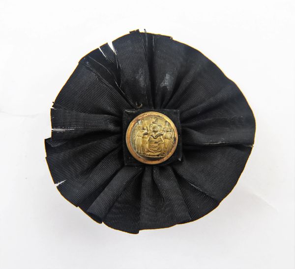 Lincoln Mourning Cockade with New Jersey Button / SOLD