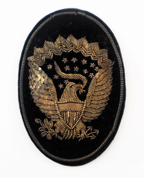 Officer's Embroidered Hardee Hat Insignia / SOLD