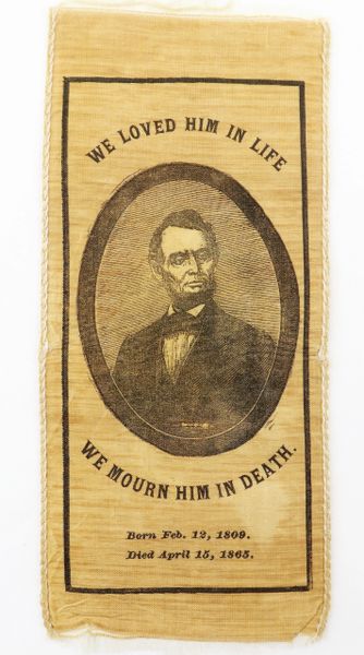 Abraham Lincoln Mourning Ribbon / SOLD