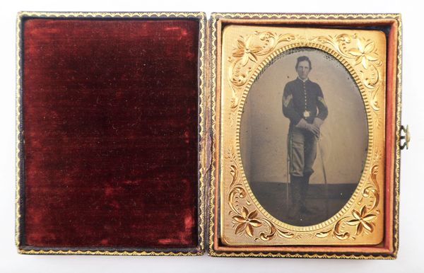 1/4th Plate Tintype of Washington Roebling Engineer of the Brooklyn Bridge