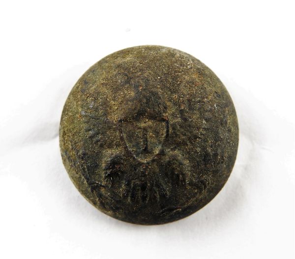 US Infantry “I” Coat Button Recovered at Gettysburg / SOLD