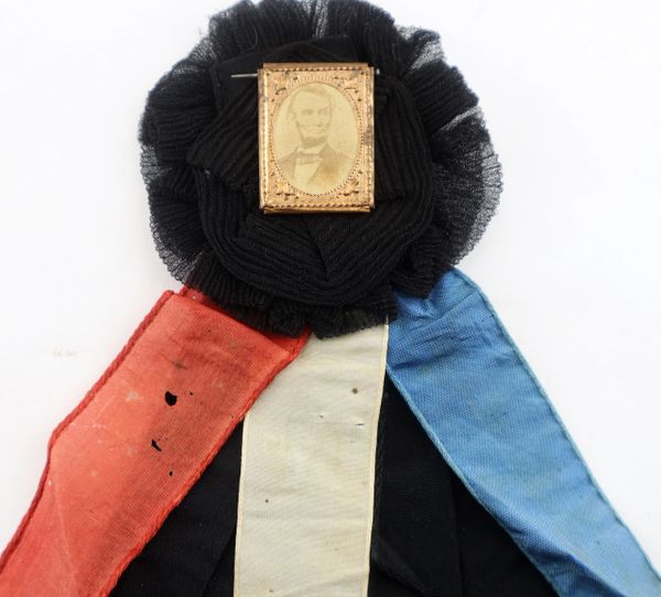 Abraham Lincoln Mourning Cockade and Ribbons / Sold