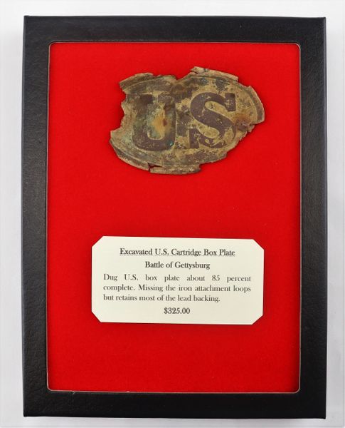 Excavated U.S. Cartridge Box Plate Battle of Gettysburg /SOLD