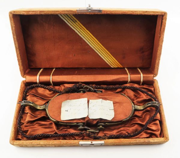 High Grade Civil War Officer’s Cased Spurs with 1861 Note