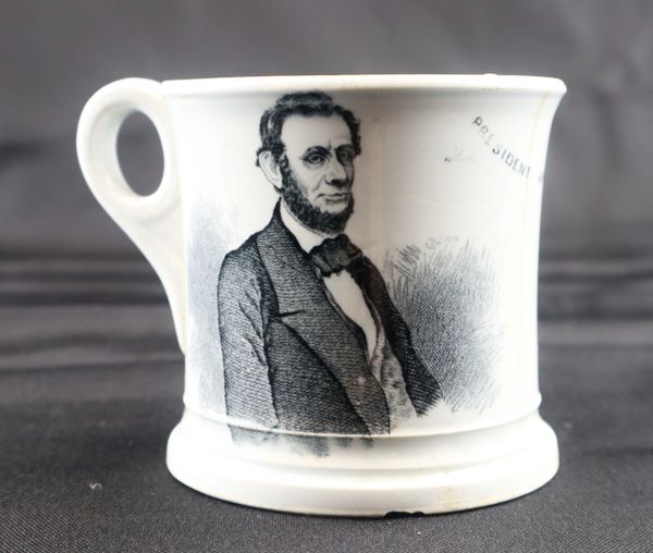 Rare Civil War Vintage Abraham Lincoln Portrait Mug