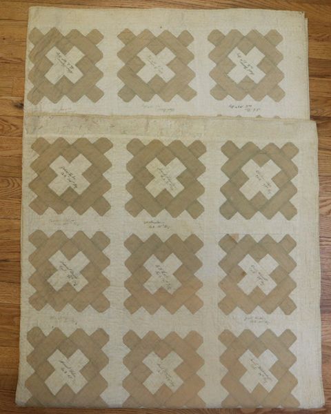 G.A.R. Quilt from Rank Post 534 Gnadenhutten, Tuscarawas County, Ohio / SOLD