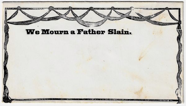 Abraham Lincoln Mourning Envelope / Sold