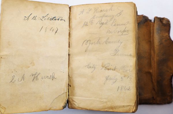 1841 Bible ID’d to Augustus L. Hursh 12th Pennsylvania Reserves / SOLD