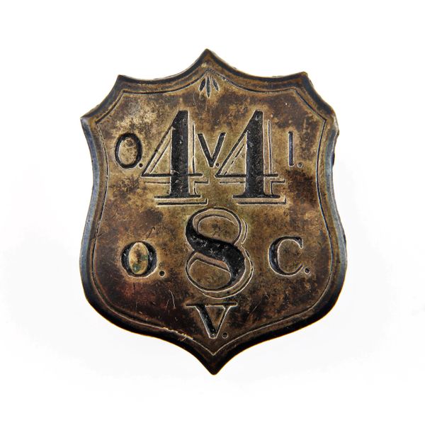 44th Ohio Infantry and 8th Ohio Cavalry Badge