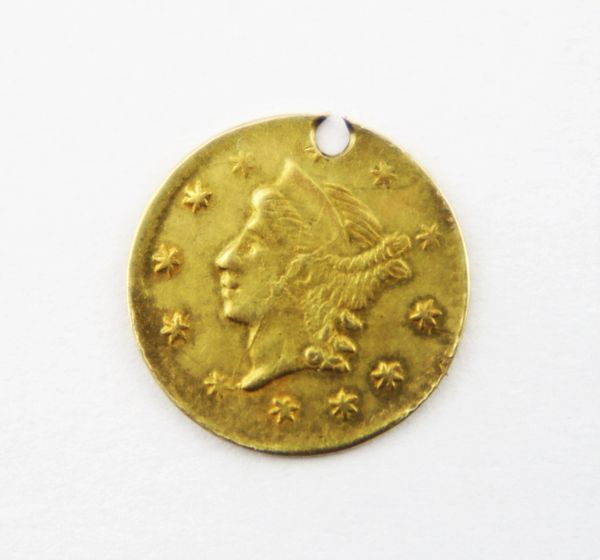 1860 Quarter Dollar Gold Coin / SOLD
