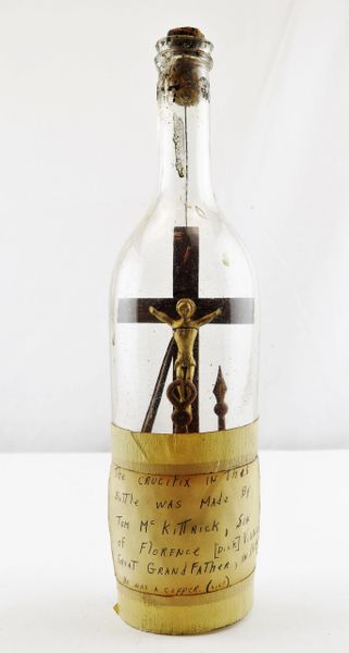 1864 Crucifix in a Bottle