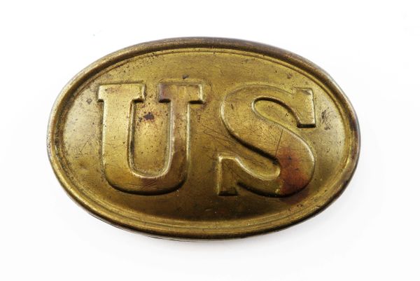 Civil War Buckles and Belt Plates: Confederate or Union, Cast Brass.  Lead-filled, Puppy Paw