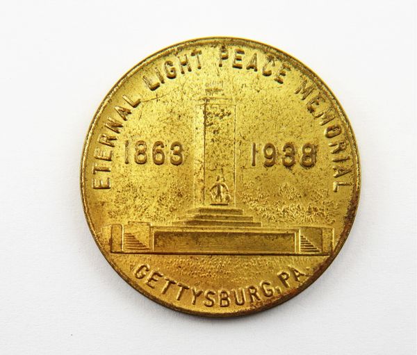 1938 Eternal Light Peace Memorial Commemorative Coin / SOLD