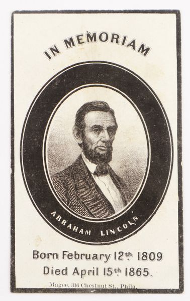 Abraham Lincoln Mourning Card / SOLD