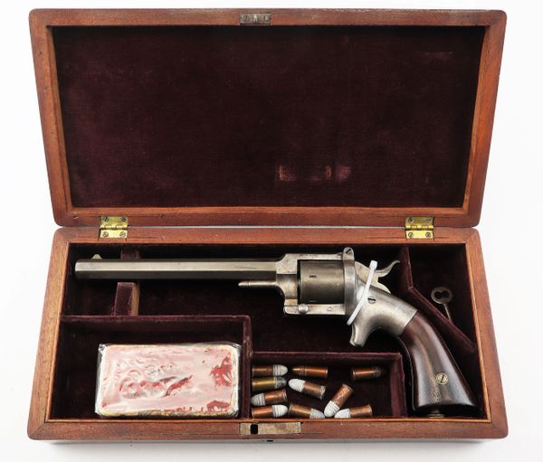 Cased L.W. Pond .32 Rimfire Revolver / SOLD