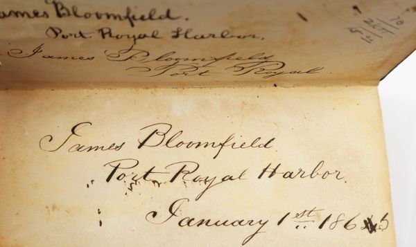 Civil War 1865 Diary of James Bloomfield, U.S. Navy
