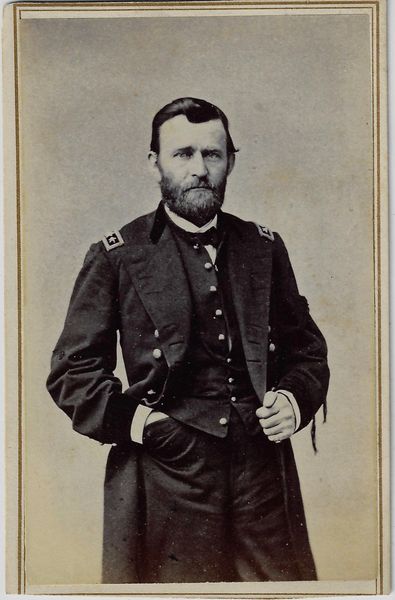 Spectacular Example of CDV of Ulysses S. Grant Mourning President Lincoln / SOLD