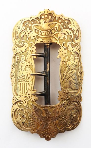 Civil War Gold Sash Buckle