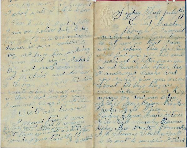 Civil War Letter of Miron Barstow, 25th Wisconsin Infantry / SOLD ...
