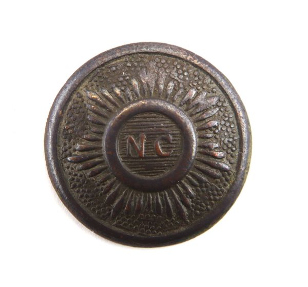 North Carolina “Sunburst” Button, Battle of Gettysburg / SOLD