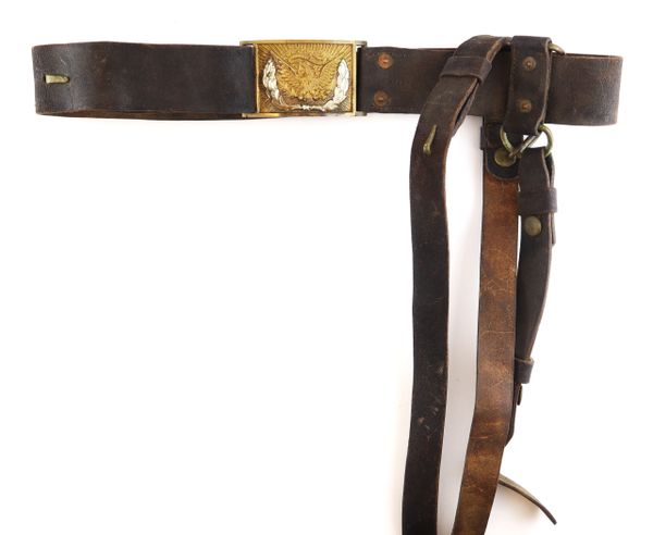 1851 BUFF SWORD BELT AND PLATE