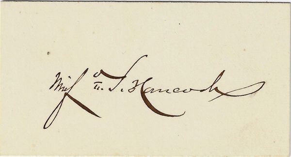 Winfield Scott Hancock Autograph / Sold