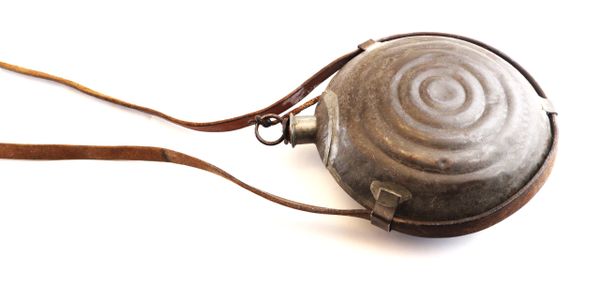 Civil War US ‘Bullseye” Canteen with Partial ID / SOLD | Civil War ...