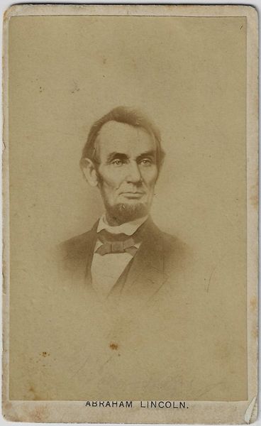 CDV of Abraham Lincoln / SOLD