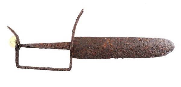 Excavated Confederate D-Guard Bowie Knife