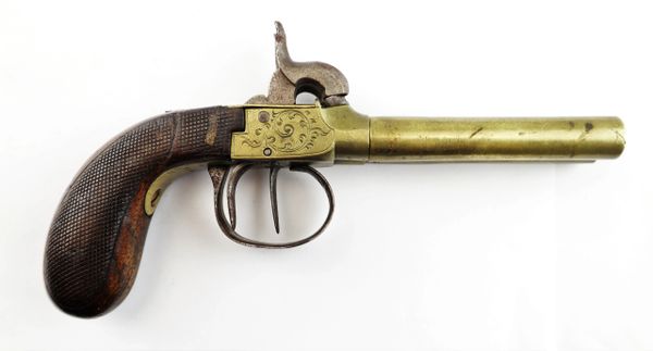 Belgian Double Barrel Boot Pistol / SOLD