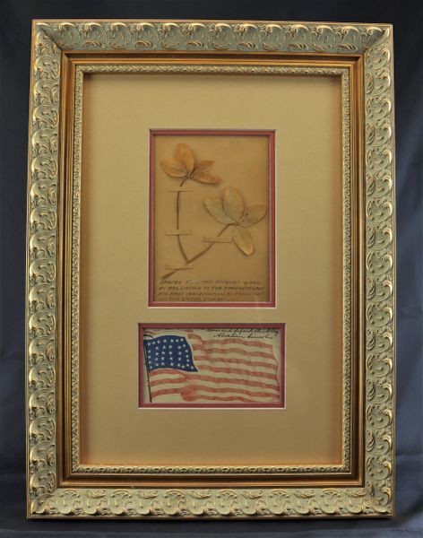 Leaves from the Bouquet of Abraham Lincoln at the First Inauguration