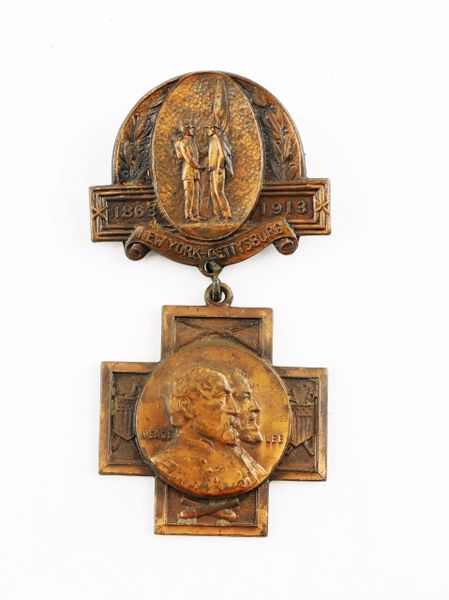 New York at Gettysburg Medal 1913 - 50th Anniversary Gettysburg Medal