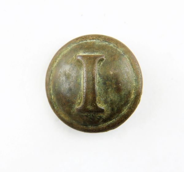 Confederate Infantry “Block I” Button from Gettysburg / SOLD