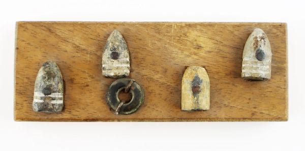 Relic Board with Bullets from Fair Oaks, Virginia