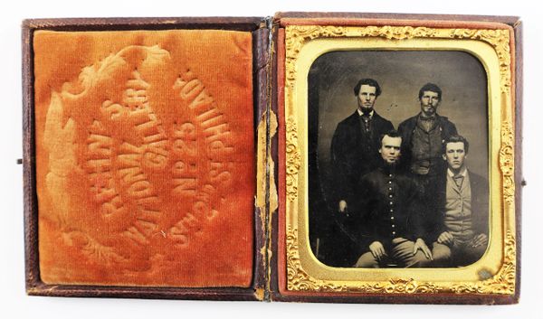 1/6th Plate Tintype of 6th Vermont Infantry Brothers and Friends / SOLD ...