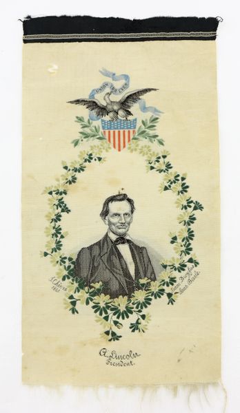 Abraham Lincoln Silk Inauguration Ribbon