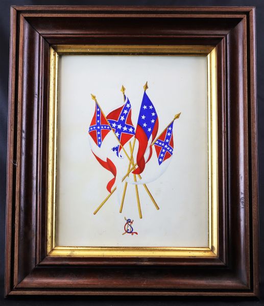 Confederate Veterans Flag Painting