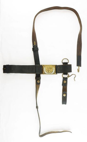 IDENTIFIED REGULATION ISSUE CIVIL WAR CAVALRY SABER BELT RIG