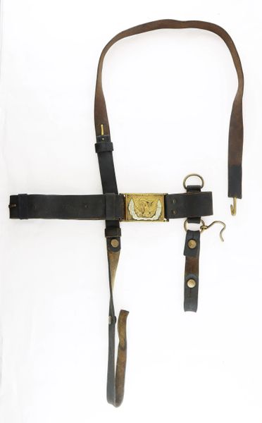 Sca Leather Armor - Union Sword Belt and Buckle - Civil War Era