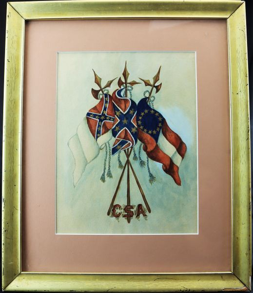 Confederate Veterans Flag Painting