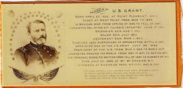 Ulysses S. Grant Funeral Souvenir Card / SOLD