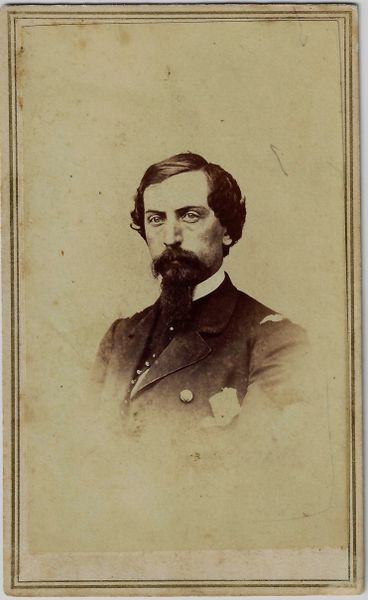 CDV of John Hendrickson 83rd New York Infantry, Wounded at Fredericksburg